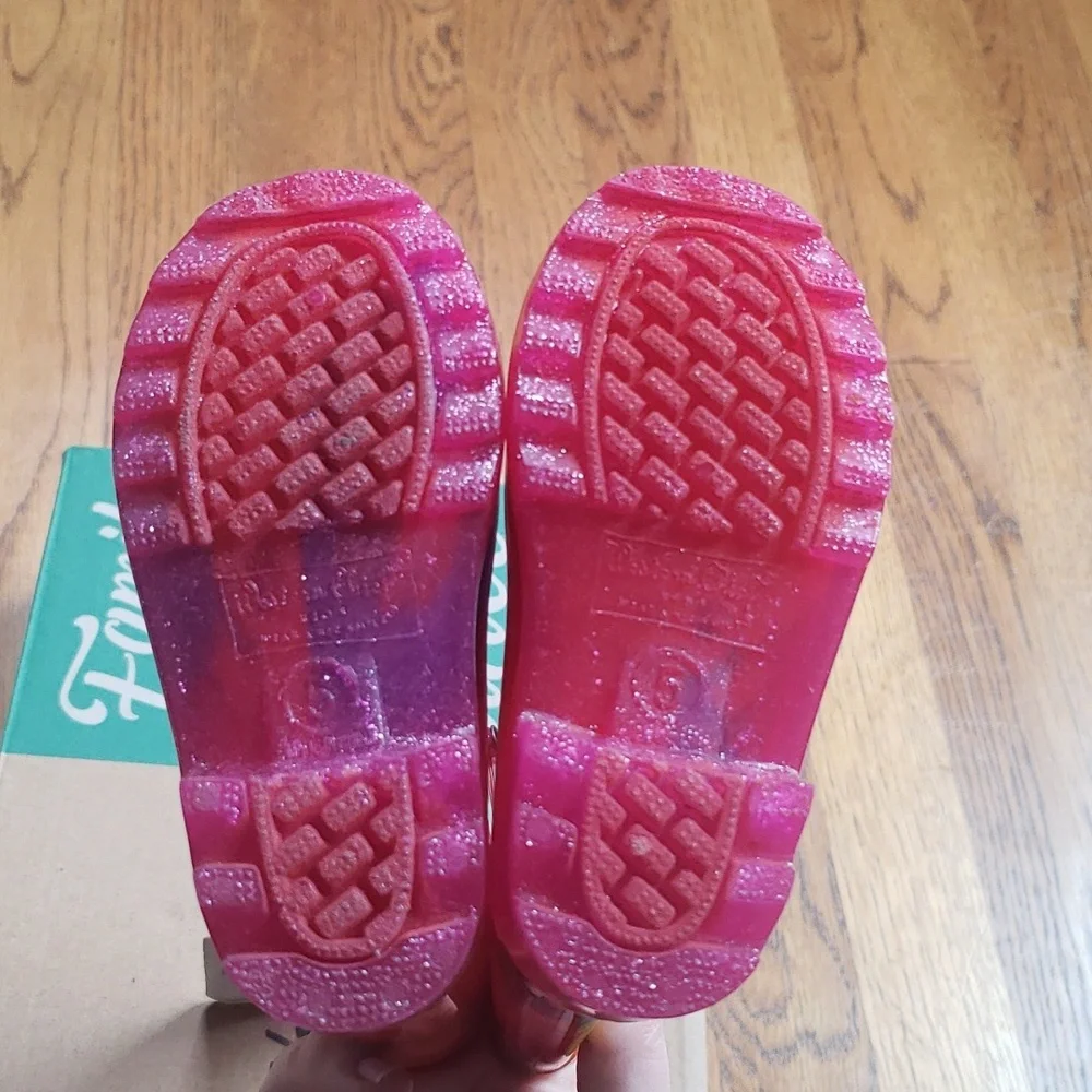 NIB Kids Tie Dye Rain Boot Light Up Western Chief Toddler Size 5